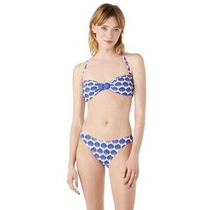 Kate Spade New York Shell Print Bandeau Bikini Swim Set Women Size Medium NWT
